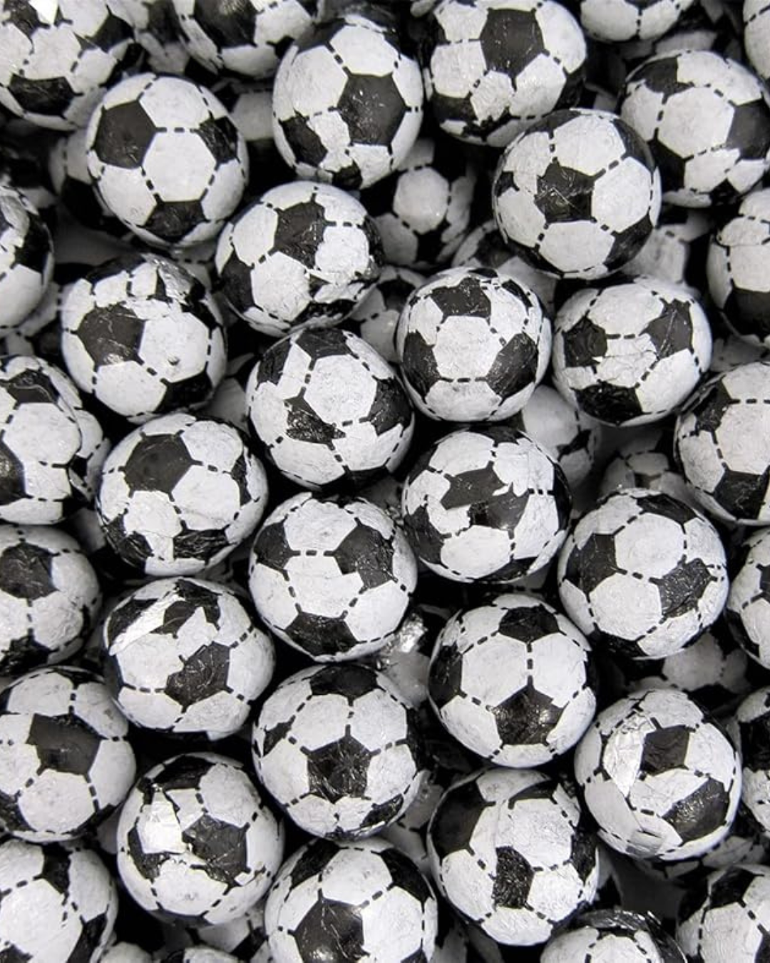 Assorted Chocolate Footballs Black/White (Compound)