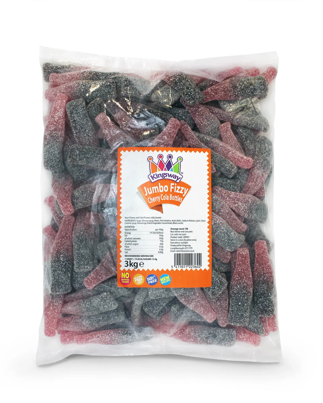 Kingsway Jumbo Cherry Cola Bottles