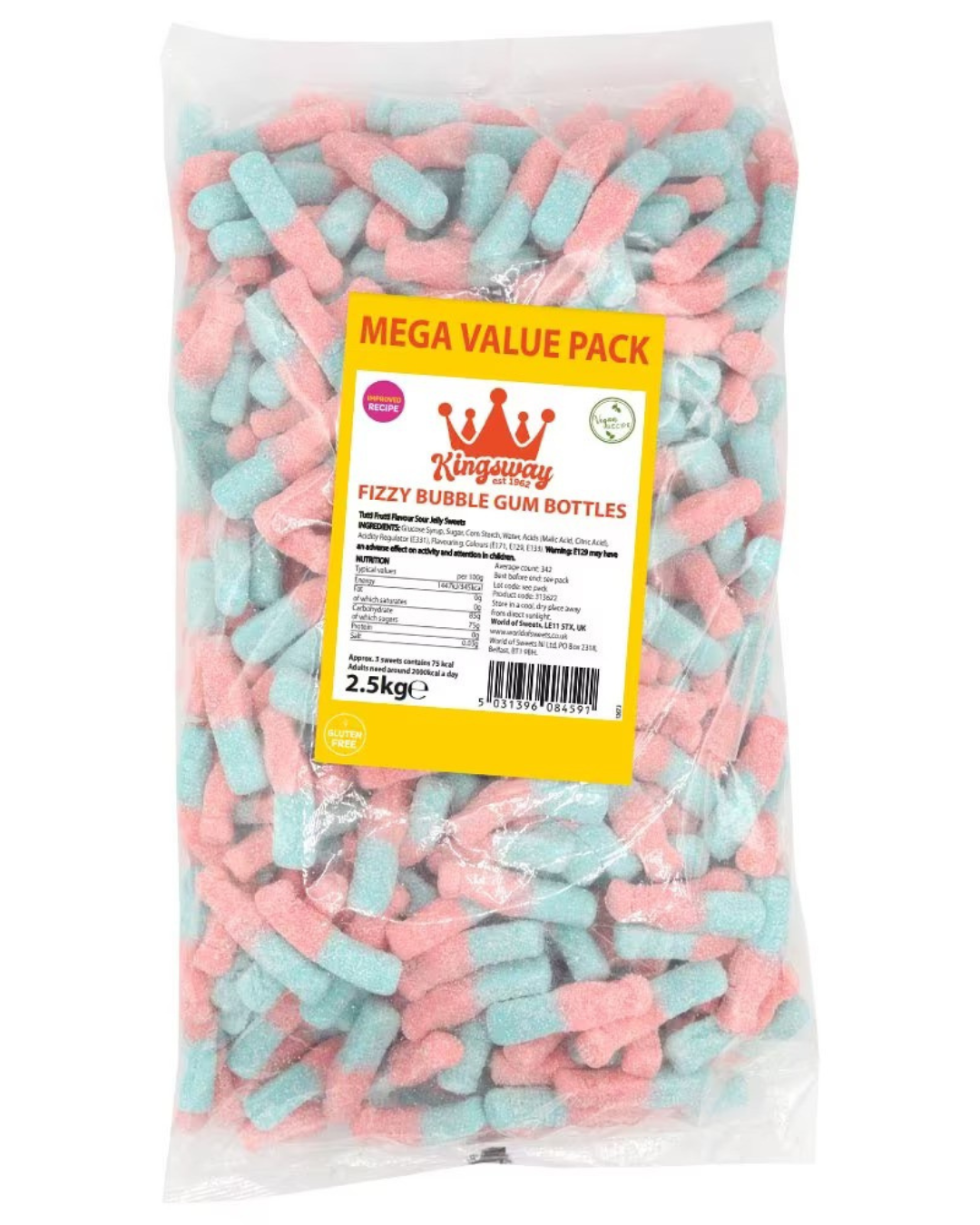 Kingsway Fizzy Bubblegum Bottles