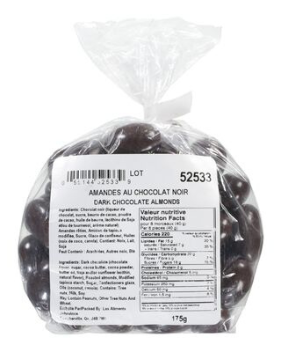 DARK CHOCOLATE ALMONDS