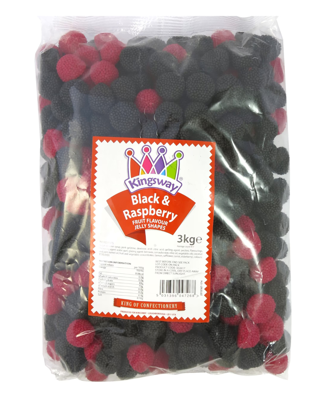 Kingsway Black & Raspberry