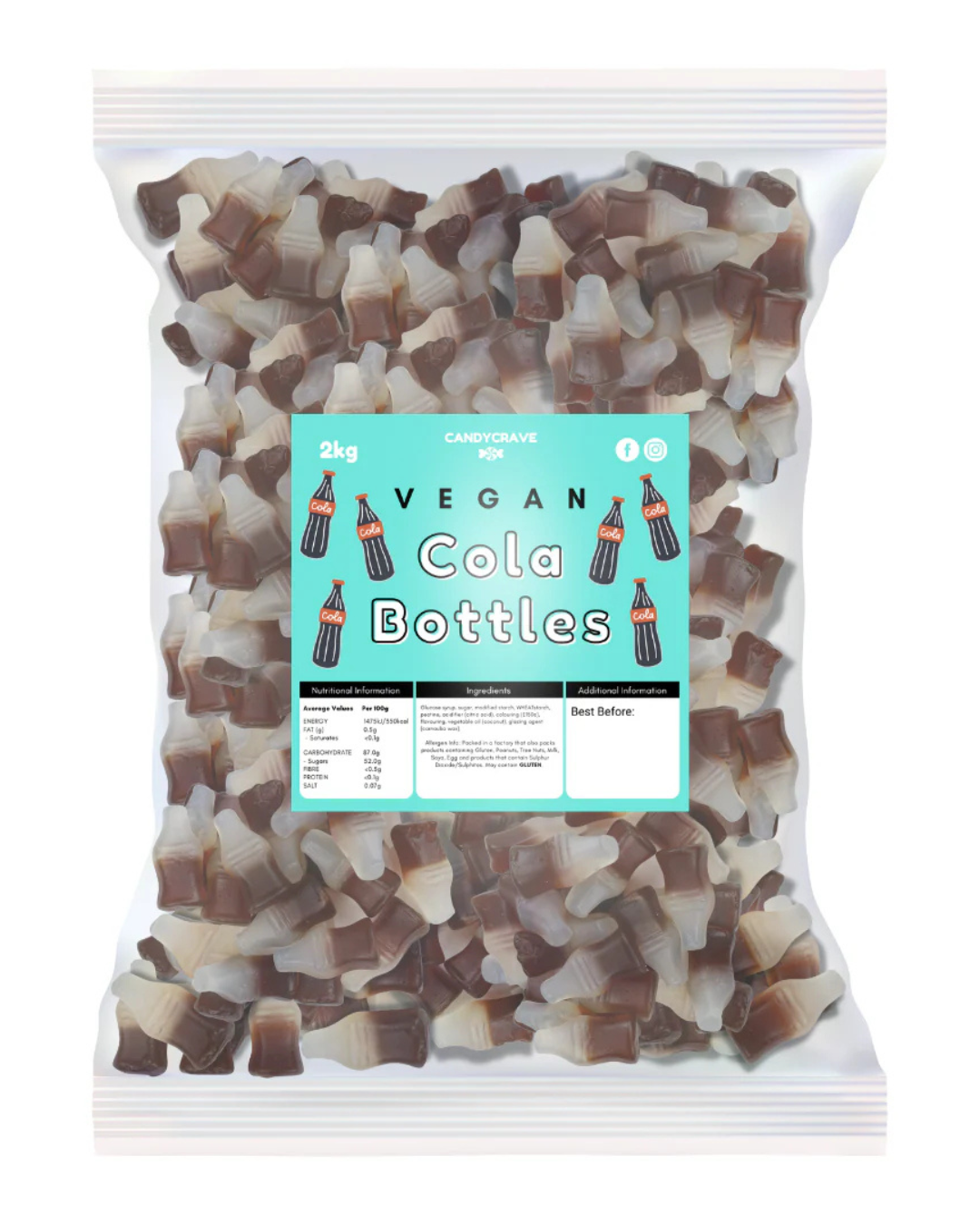 Vegan Sugar Free Cola Bottles