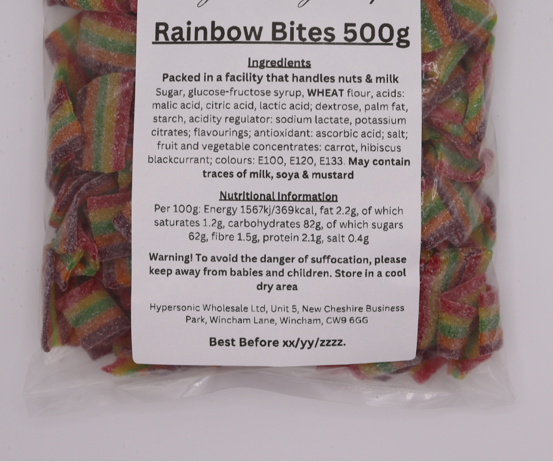 RAINBOW BITES GELATINE FREE