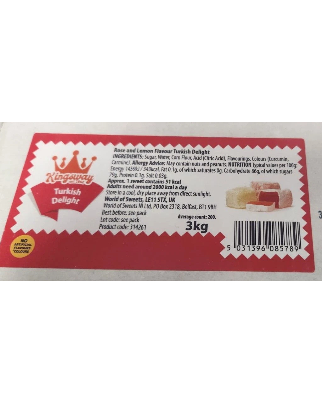 Rose & Lemon Turkish Delight