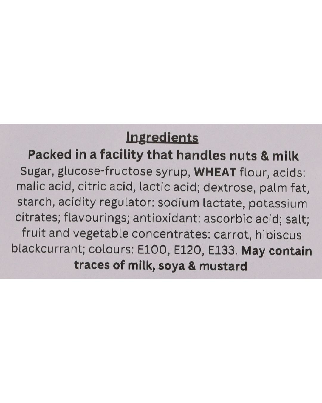 RAINBOW BITES GELATINE FREE