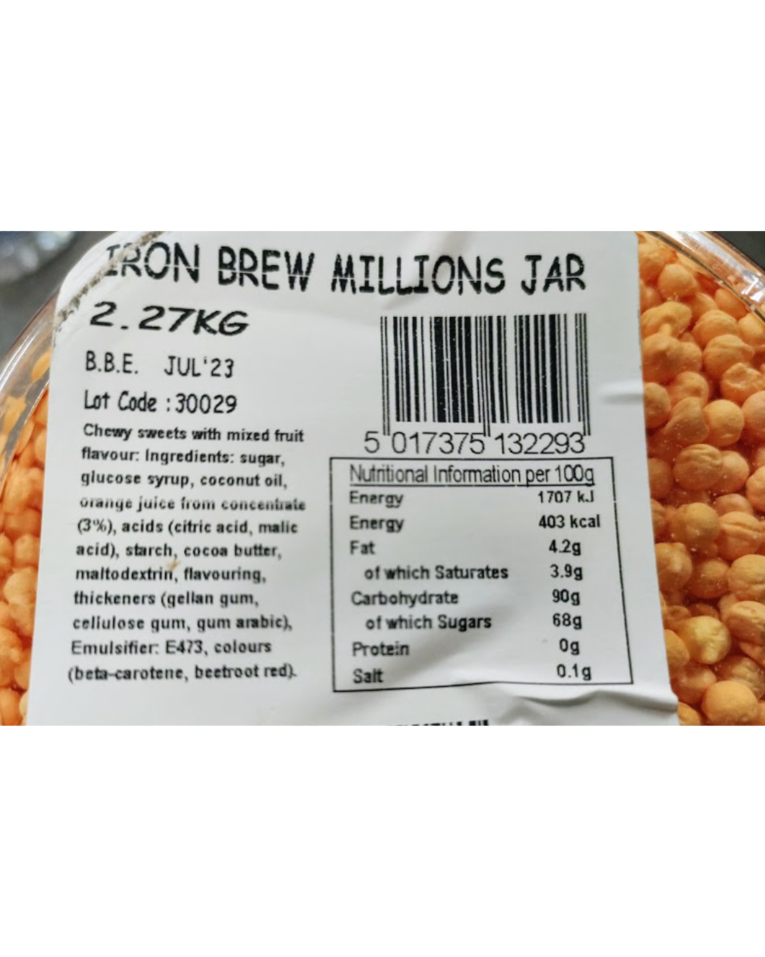Millions Iron Brew Jar