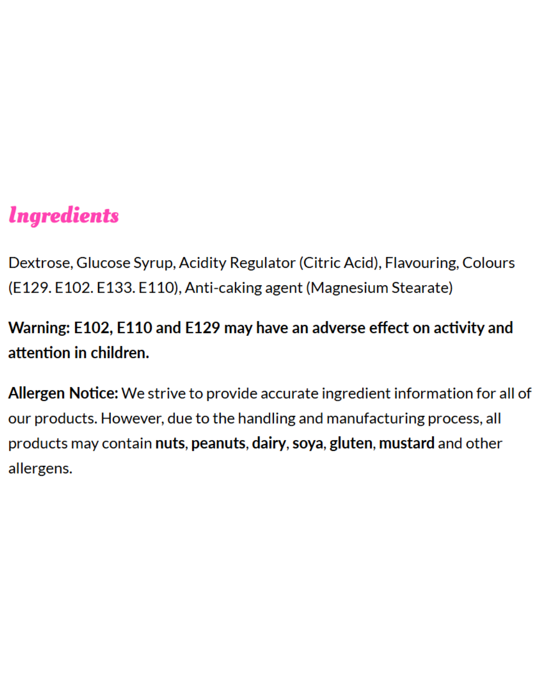 Candy Necklaces (approx 100)