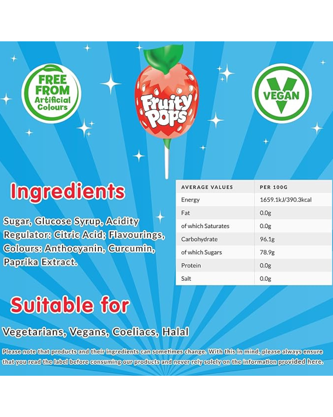 FRUITY POP LOLLIES
