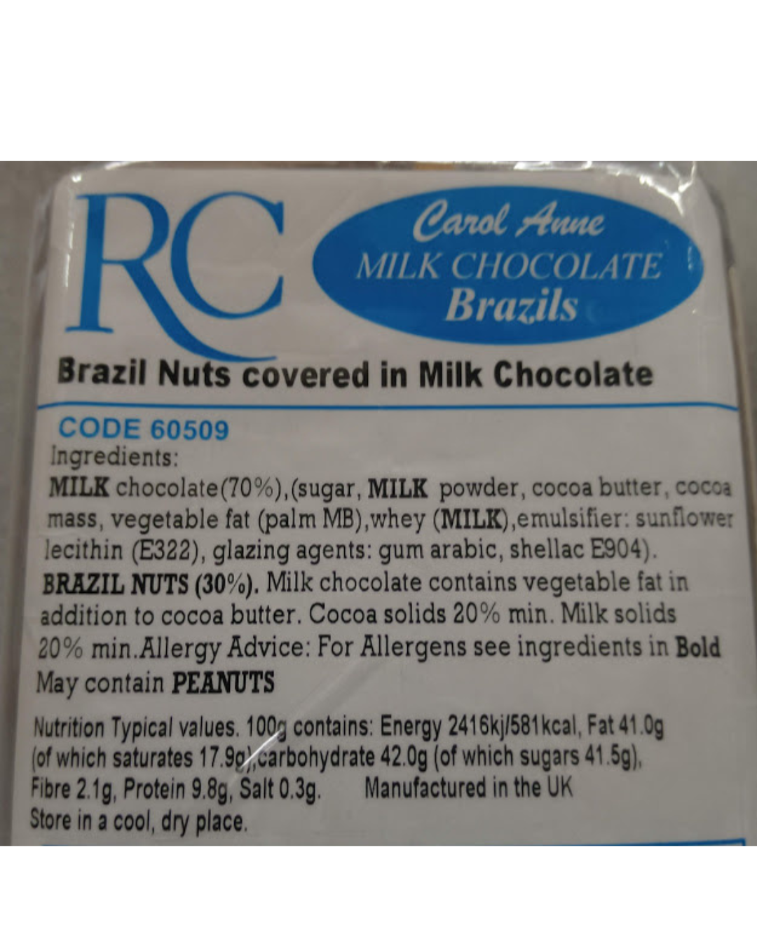 Carol Anne Milk Chocolate Brazils