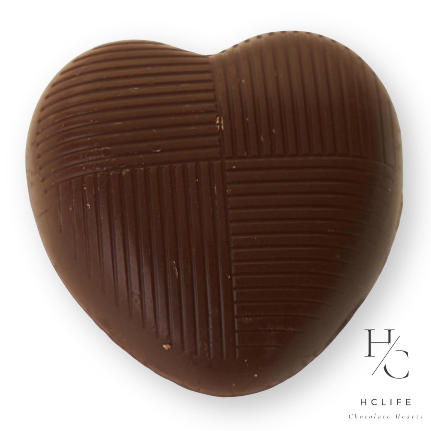 Red Solid Milk Chocolate Hearts