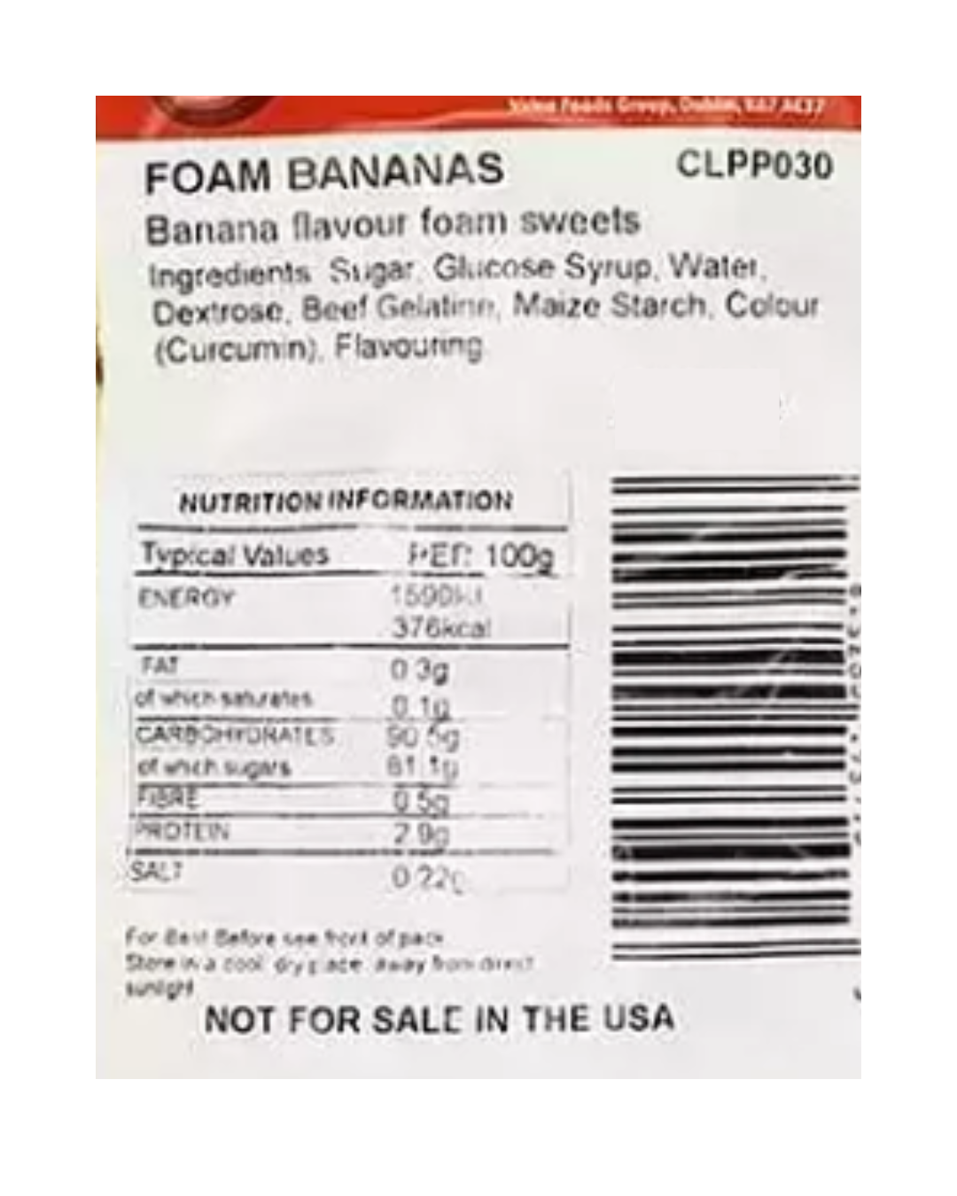 Barratt Mini Foam Bananas