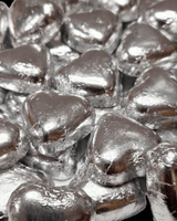 Kingsway Milk Chocolate Caramel Filled Silver Hearts