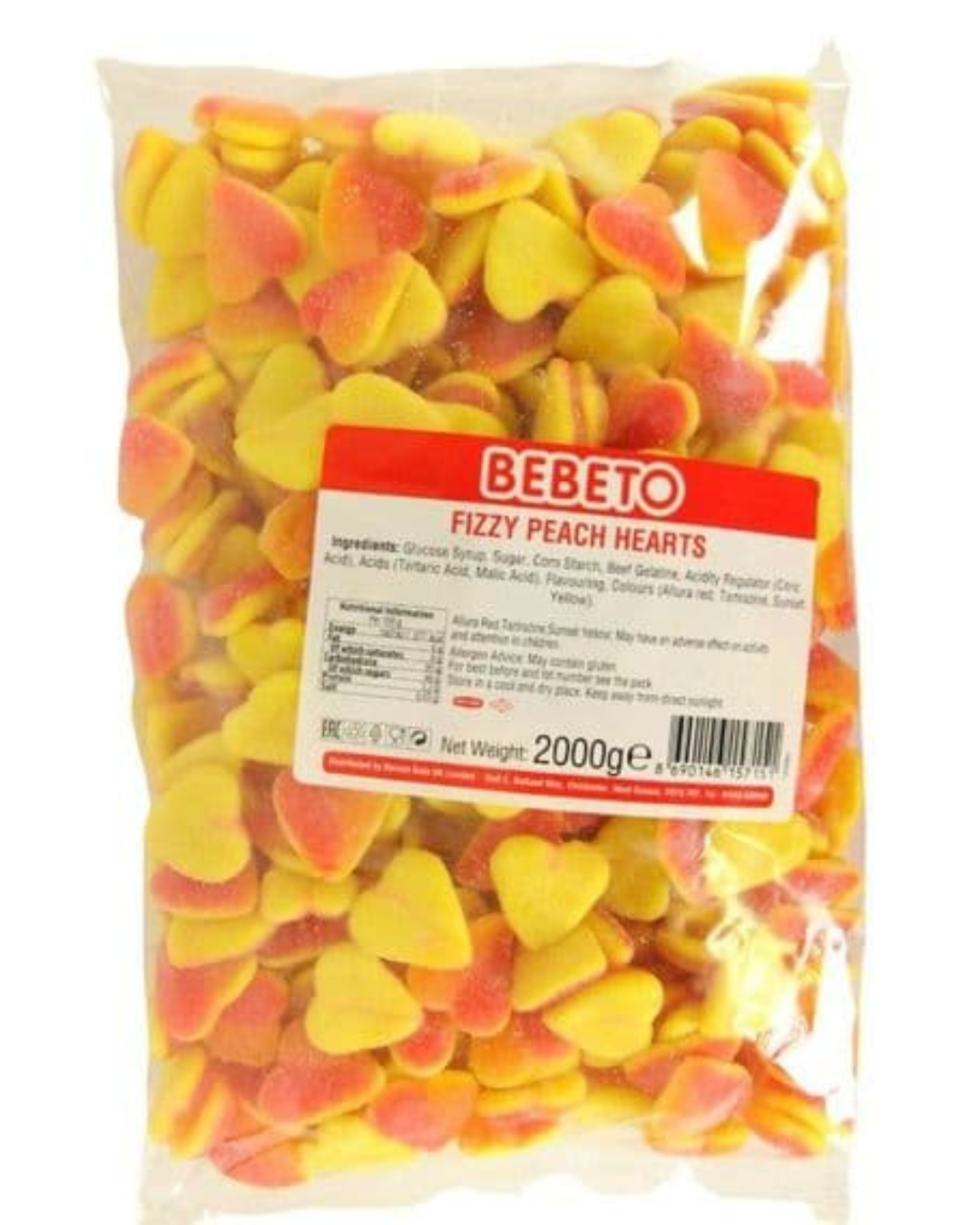 Bebeto Peach Hearts