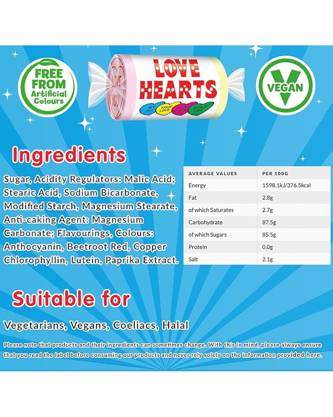 LOVE HEARTS MINI ROLLS