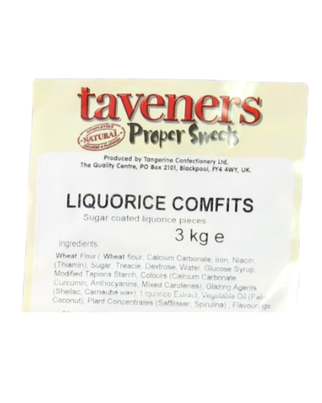 Taveners Liquorice Comfits