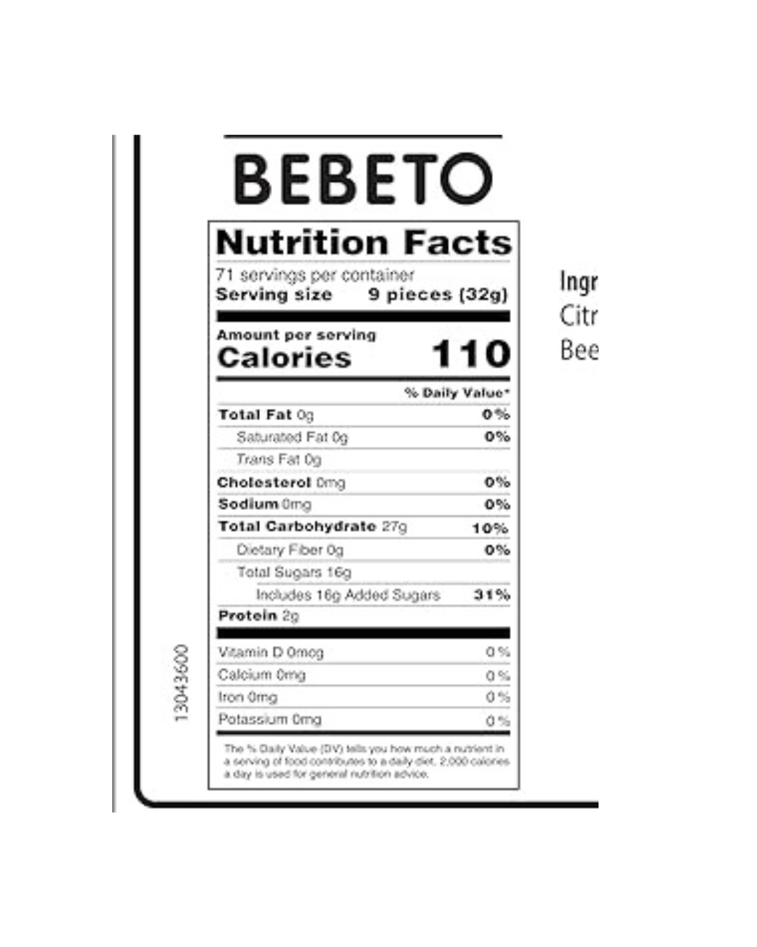 Bebeto Oily Cola Bottles