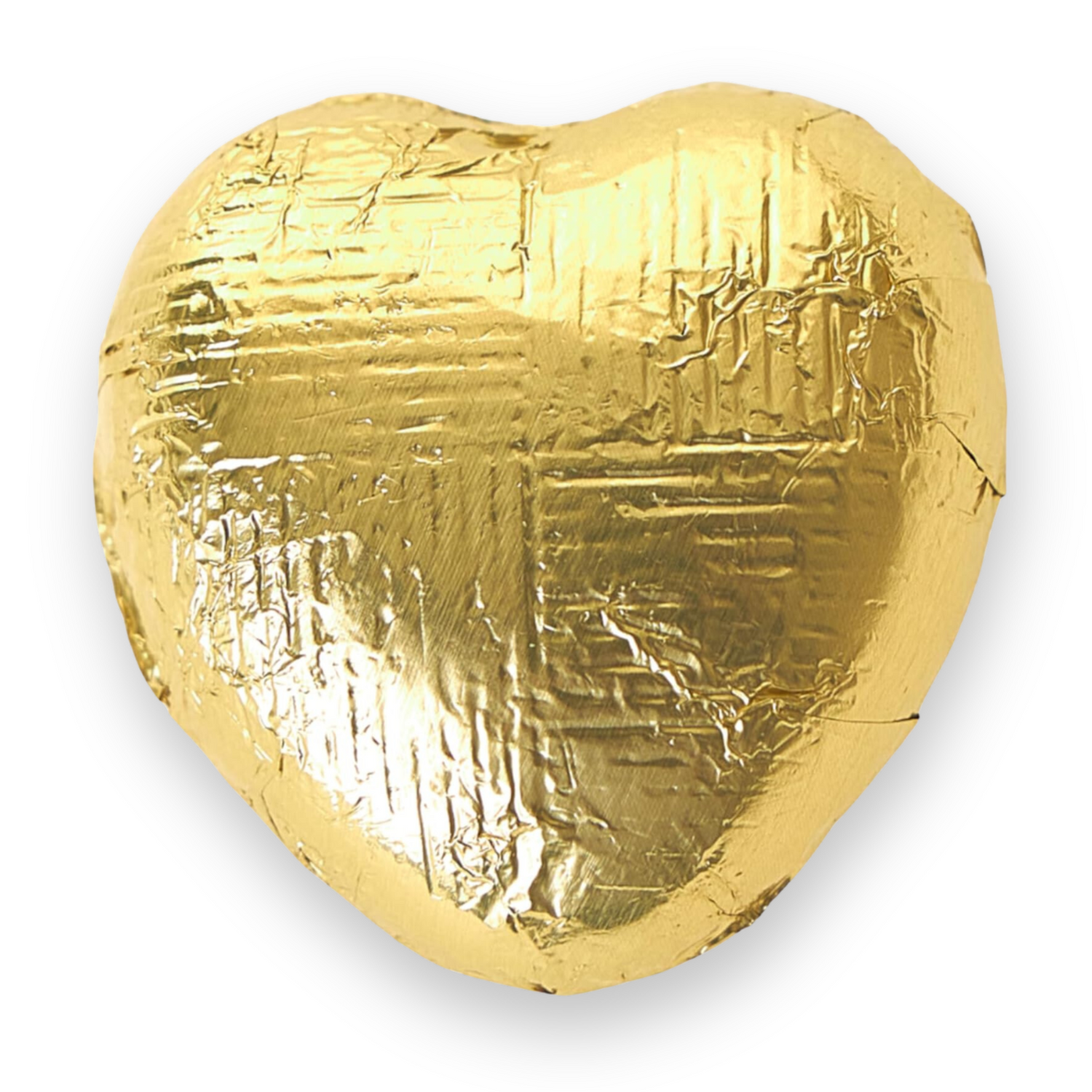 Gold Solid Milk Chocolate Hearts