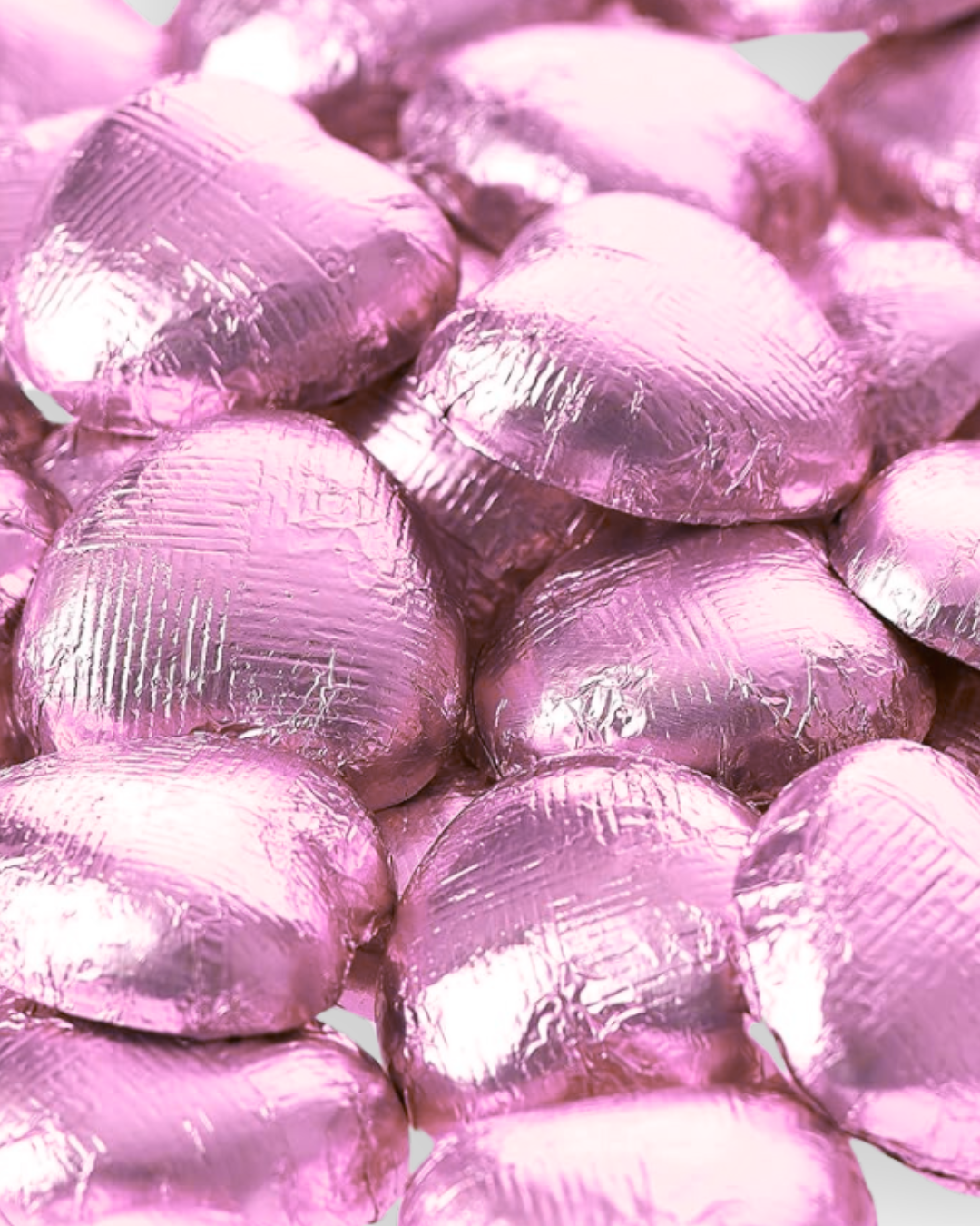 Pink Solid Milk Chocolate Hearts